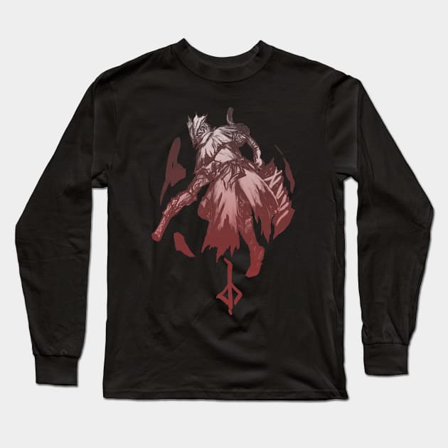 The Hunter - Inkborne (dark variant) Long Sleeve T-Shirt by Kuyuan